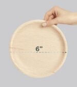 6 Inch Round Biodegradable Plates - Image 2
