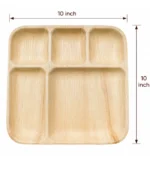 10 Inch Areca Compartment Plates - Image 2