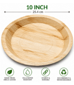 10 Inch Round Biodegradable Plates