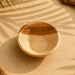4 Inch Round Areca Palm Leaf Bowls