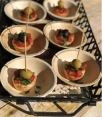 4 Inch Round Areca Palm Leaf Bowls - Image 3