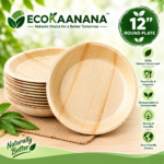 12 Inch Round Biodegradable Plates - Image 2