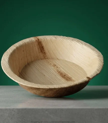 5 Inch Round Areca Palm Leaf Bowls
