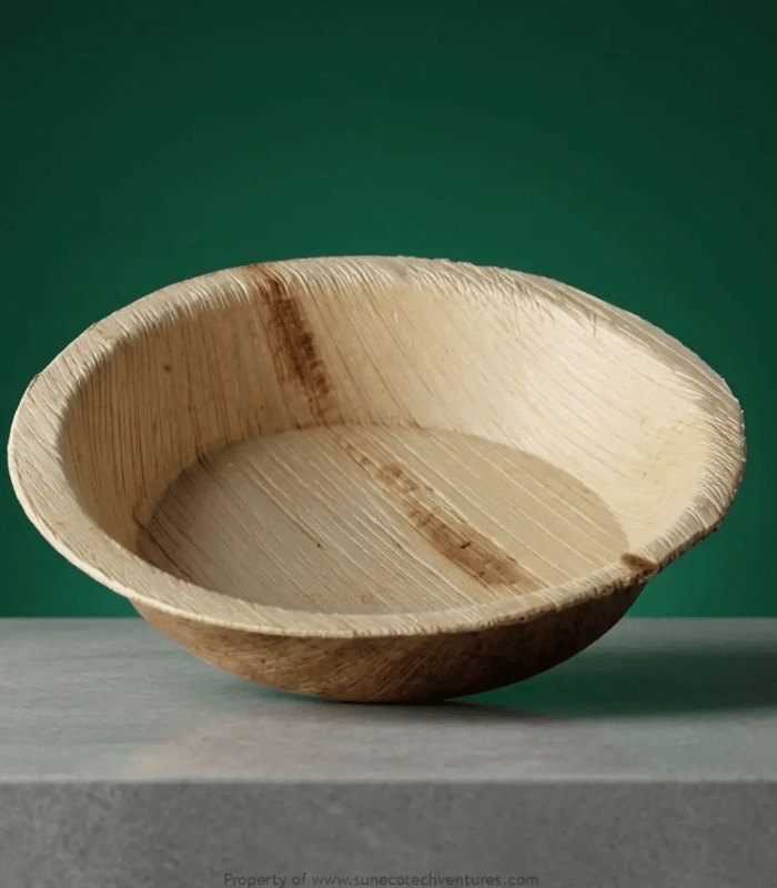 5 Inch Round Areca Palm Leaf Bowls 5 Inch Round Areca Palm Leaf Bowls
