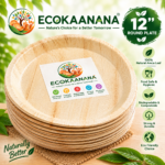 12 Inch Round Biodegradable Plates