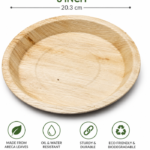 8 Inch Round Biodegradable Plates